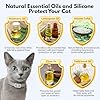 Natural Flea and Tick Collar for Cats – 4 Pack, 8 Months Long-Lasting Protection, Waterproof, Adjustable Size for Kittens and Adult Cats #1