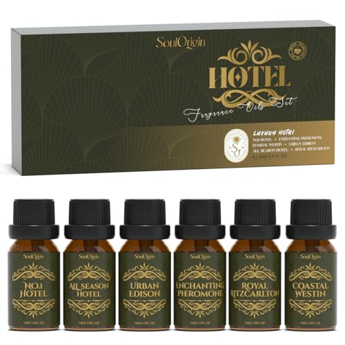 Soulorigin Hotel Diffuser Oils Gift Set, Hotel Collection Fragrance Oil, Luxury Scent Essential Oils Set for...