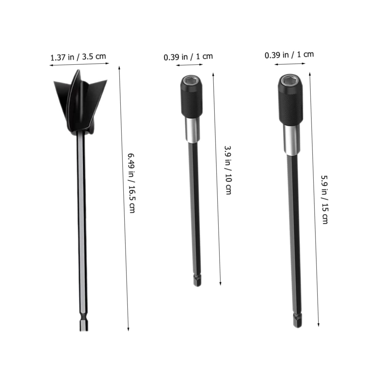 Unomor 1 Set Drill Paint Mixer Resin Stirrer Epoxy Stirrer for Drill Attachment