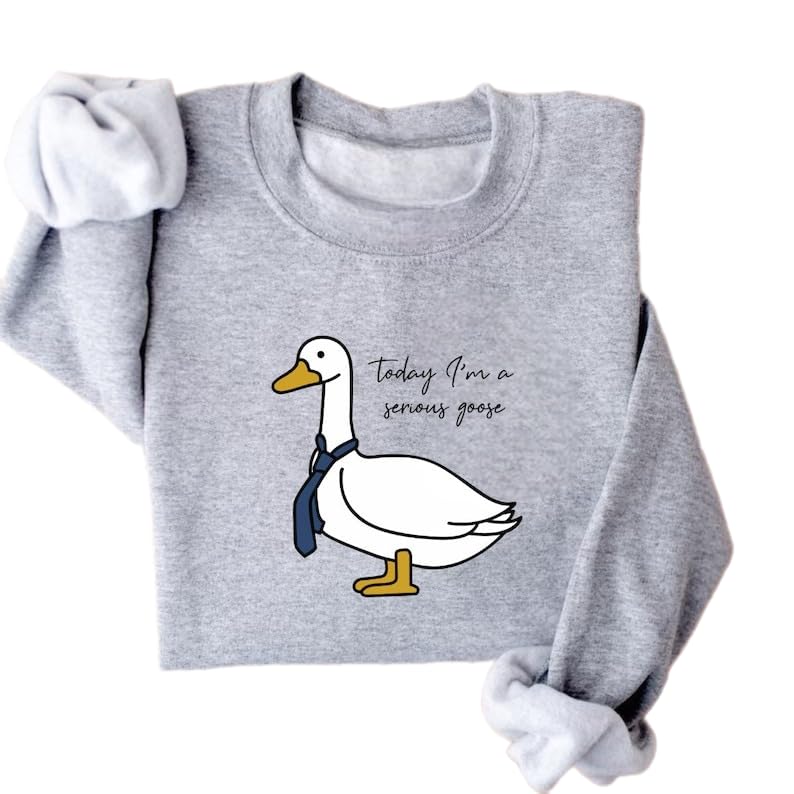 Today I'm A Serious Goose Shirt, Funny T-Shirt, Sweatshirt, Hoodie, Cute Gift for Her/Him, Gift for Goose Lover