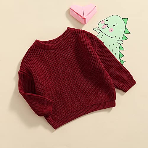 Autumn Winter Warm Outfits Baby Girl Cute Long Sleeve Knitted Sweater Pullover Top4