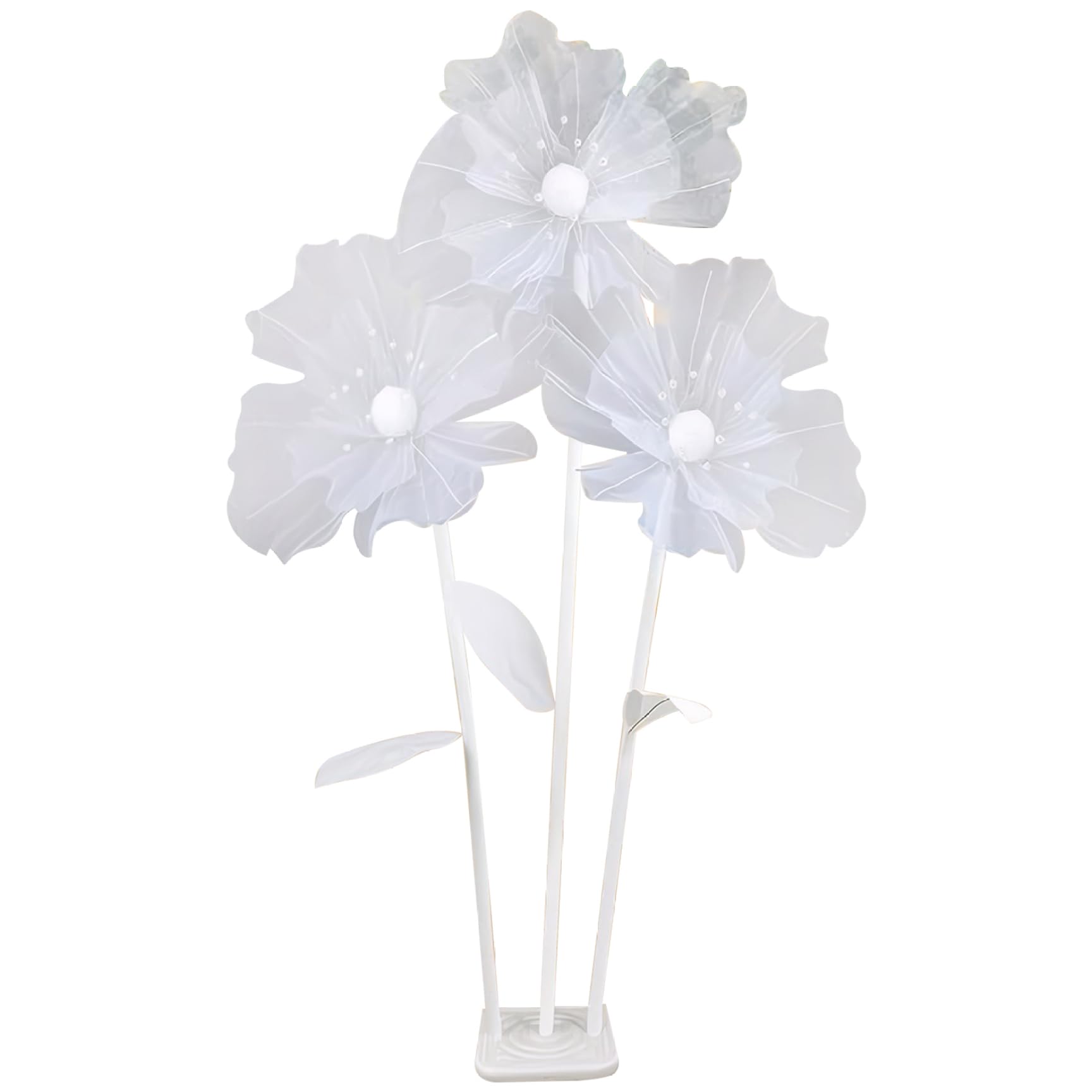 Fleurs géantes pour fond de scène vide : optez pour ces grandes fleurs de gaze