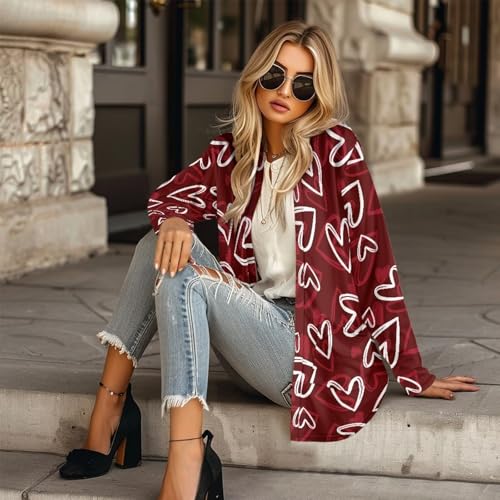 Image of Cardigan for Women Long Sweater Open Front Sweaters Fashion Lightweight Cardigans with Pockets