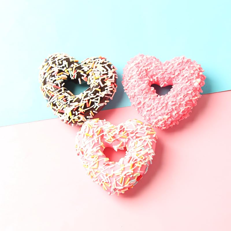 6 imanes decorativos forma corazón para refrigerador miniatura 5