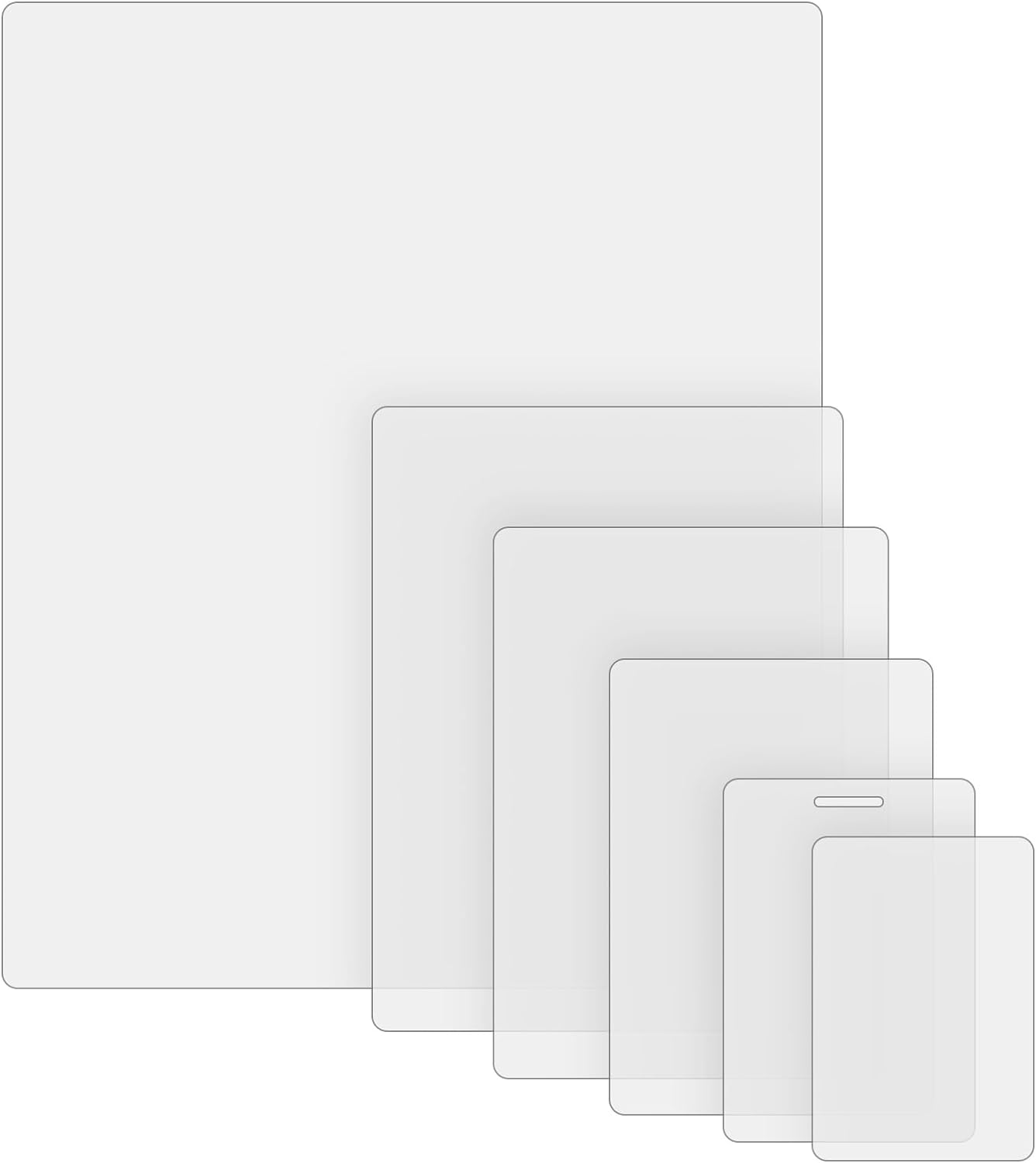 KTRIO 5 Mil Laminating Sheets 150 Pack, Various Sizes