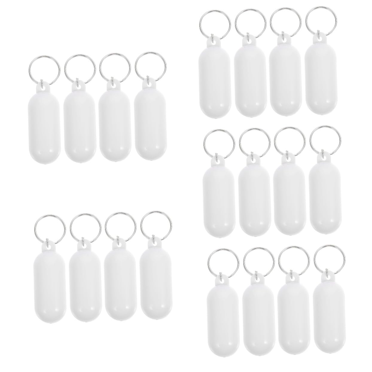 SHERCHPRY Portachiavi Galleggiante Portachiavi Galleggianti Portachiavi Barca Galleggiante Keyrings Decori Appesi Allo Zaino Ciondoli Portachiavi Abs Bianca