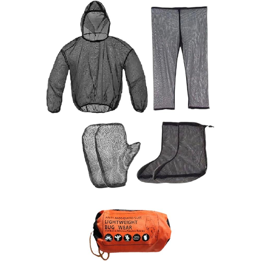 Combinaison anti-moustiques veste pantalon chaussettes protection insectes