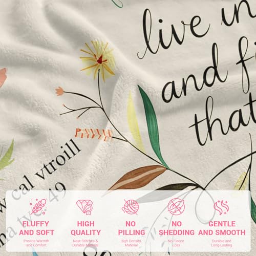 Image of Christian /Inspirational /Religious /Spiritual /Birthday Gifts for Women /Adults, First Holy Communion Gifts for Girls, Soft Throw Blankets for Women 40 inchx 50 inch