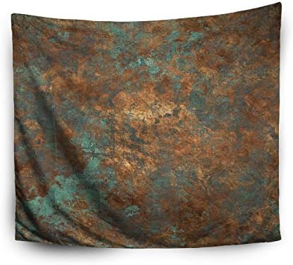 Crannel Tapestry,Vintage Bronze Background Tapestry 80X60 Inches Wall Art Tapestries Hanging for Dorm Room Living Home Decorative,Orange Red