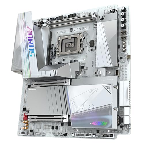 GIGABYTE Z890 AORUS TACHYON ICE Scheda Madre – CPU Intel Core Ultra (Serie 2), VRM a 18+1+2 fasi, fino a 9500 MHz DDR5 (O.C), 1 x PCIe 5.0 + 3 x PCIe 4.0, Wi-Fi 7, LAN 5 GbE, USB 3.2 Gen 2x2 - Scheda madre - Immagine 3