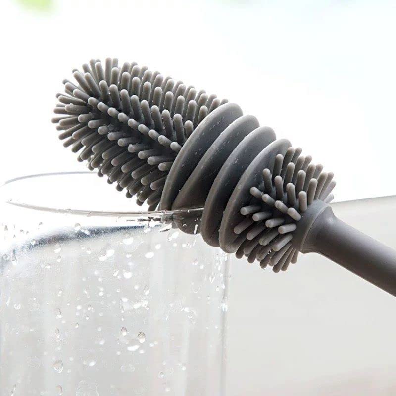 Scoovi™ Bottle Mug Cleaning Brush, Glassware Cleaning TPR Made Flexible Bristles Brush, Long Handle Silicone Bottle Cleaner Brush (Random Colour) - 1 Piece (B0B9821FHV) Amazon Price History, Amazon Price Tracker