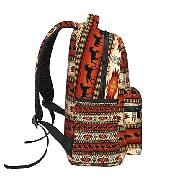 hansgo indianryggsäck, retro bokväskor laptopväska axelväskor resor vandring camping dagväska för män kvinnor