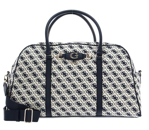 GUESS Izzy Travel Weekender Duffel Bag Navy Logo