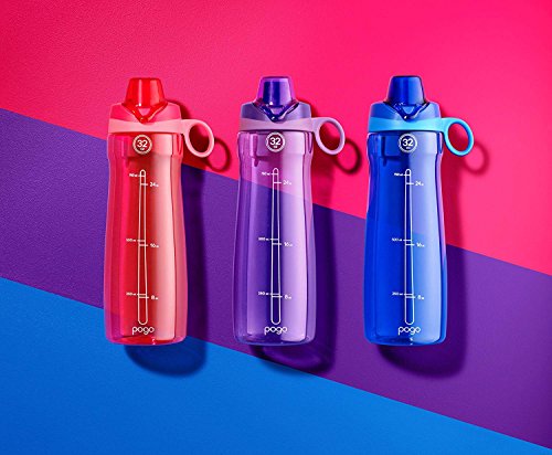 Pogo BPA-Free Plastic Water Bottle with Chug Lid, Blue Atoll, 32 oz. by Pogo - Image 9