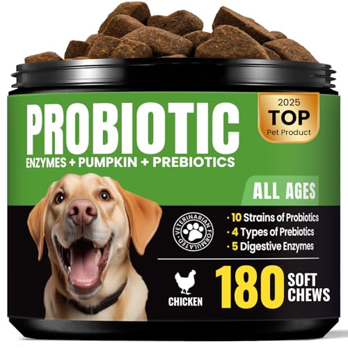 Probiotics for Dogs - Dog Probiotics with 5 Enzymes & 4 Prebiotic...