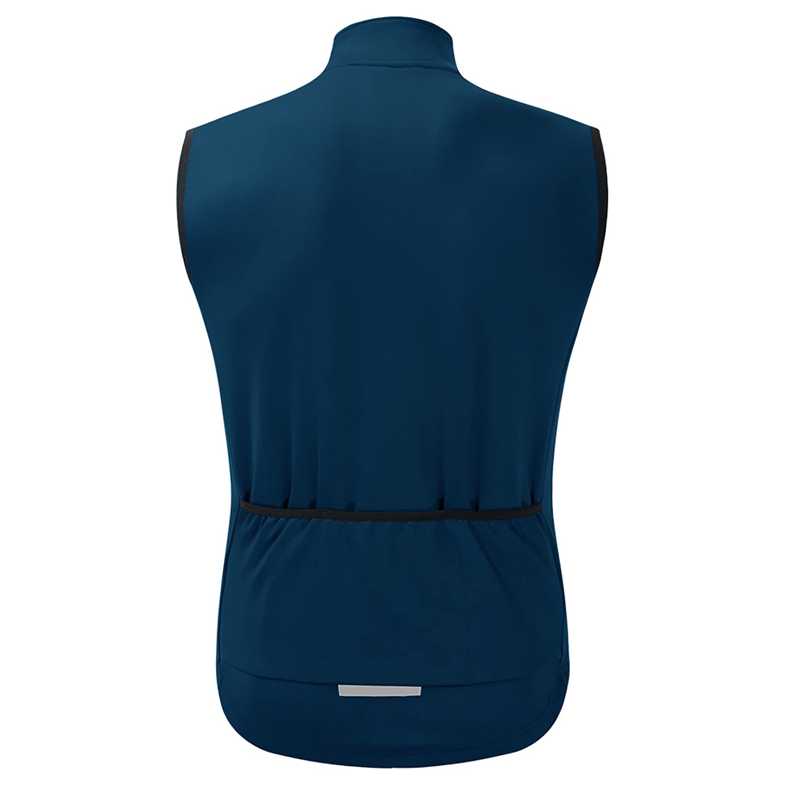 Chaleco de Ciclismo Chaleco de Forro Polar Térmico para Mujer, Chaqueta Reflectante Sin Tirantes de Alta Visibilidad de Invierno Chalecos Correr Lluvia Viento,Azul,L