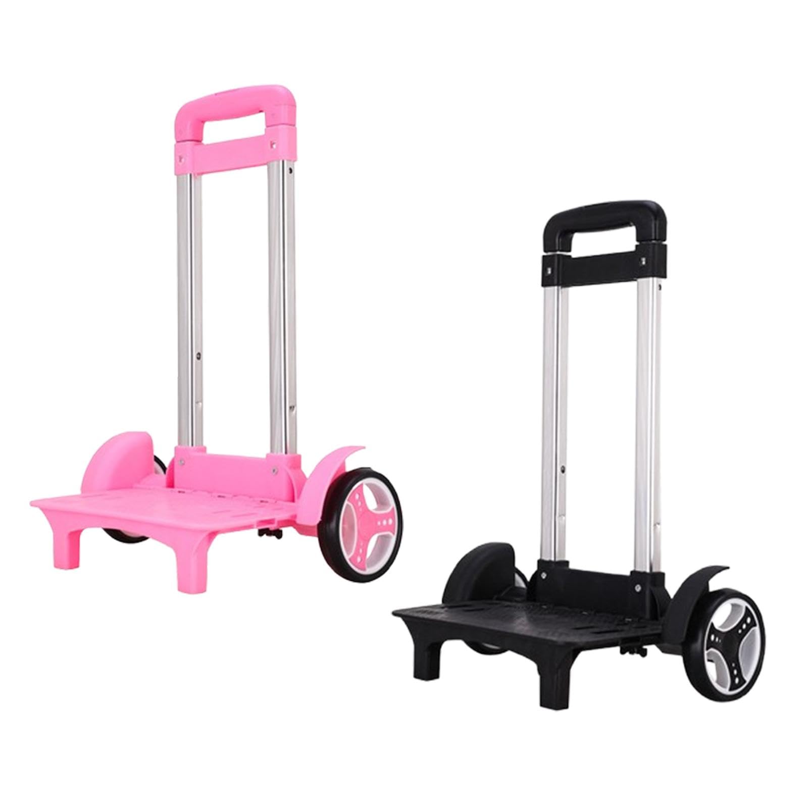 Bag Trolley Cart Travel Utility Cart Groceries Seniors Wheeled Shopping Cart Pink