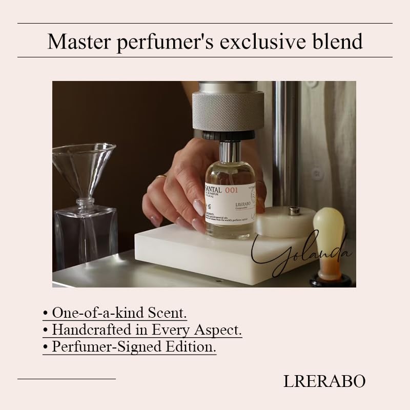LRERABO Signature Edition No.001- Santal 001, Woody Aromatic Long-Lasting Unisex Fragrance - Sandalwood, Leather, Cedar - Clean & Vegan, Cruelty Free 100ml - Image 7