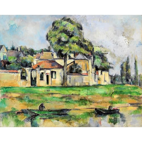 Impression giclée Cézanne Banques de la Marne de format 101x127 cm
