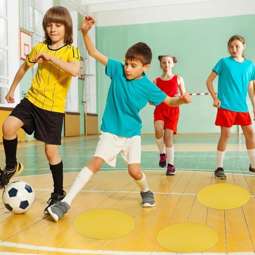 Jubilofex Soccer Trainingsscheibe - Agility Cone Set, Sports Marker Discs | Durable Training Kones Speed and Koordination Drills, flache Feldmarker für Praxis Spiele, Disc Set mit Outdoor-Einsatz