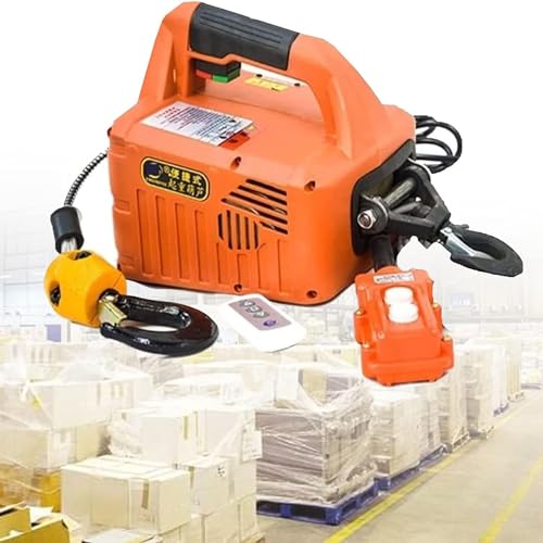 Cabrestante eléctrico con control remoto inalámbrico portátil para elevación y remolque, capacidad de 300 kg, ideal para fábricas y almacenes