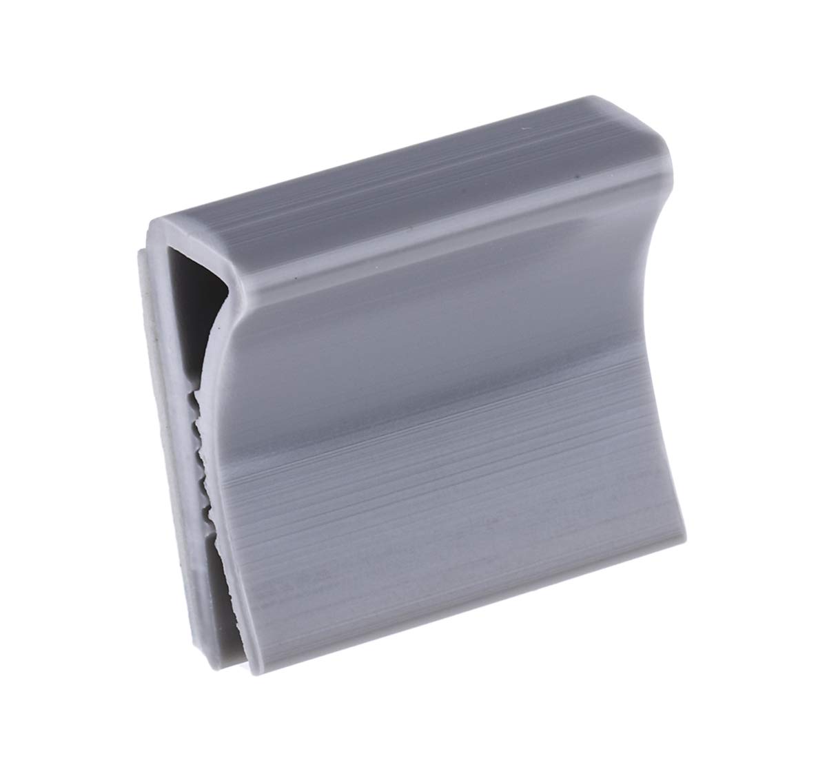 RS PRO Lot de 100 serre-câbles plats autocollants en PVC Gris 25 mm x 9 mm x 24 mm