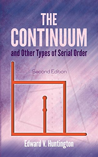 The Continuum and Other Types of Serial Order (Dover Books on Mathematics)