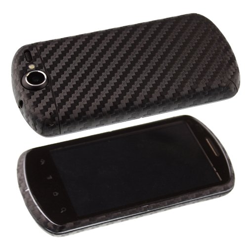 Huawei Ideos X5 Screen Protector + Carbon Fiber Full Body, Skinomi Techskin Carbon Fiber Skin For Huawei Ideos X5 With Anti-Bubble Clear Film Screen #TOP6