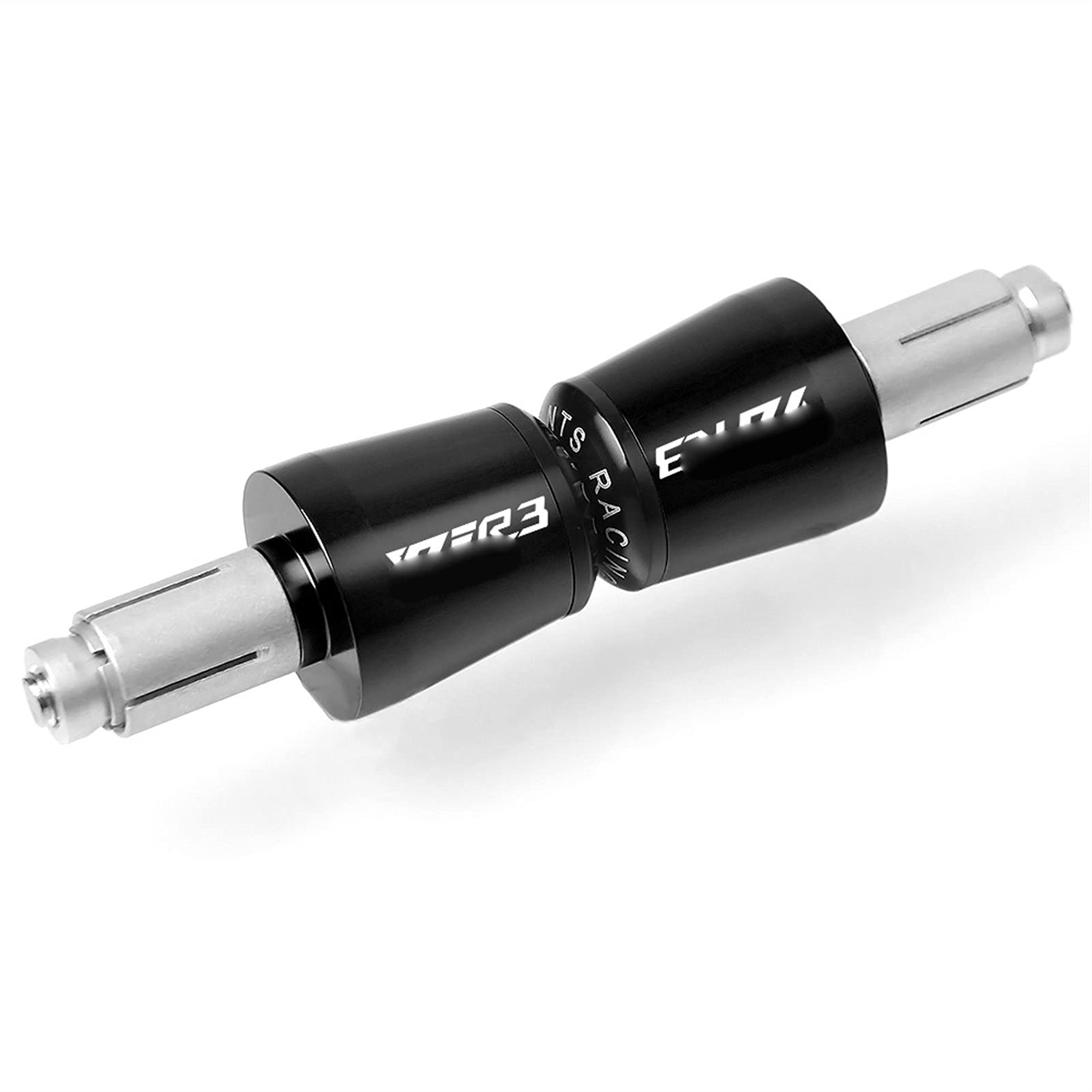 Moto 7/8 "22 MM Manubrio Manopole Manubrio End Cap Accessori Per Y&amaha YZF R3 YZFR3 2015 2016 2017 2018 2019 Estremità Manubrio (Color : Silver)
