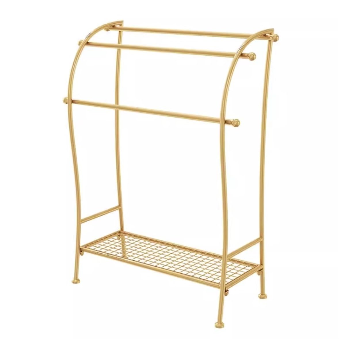 Dkrahrjj D Krahrjj Free-Standing Towel Rack Towel Rail Iron Freestanding Towel Rack 3 Tier Towel Stan With Shelf Towel Holder For Bathroom/D/65 * 28 * 85Cm
