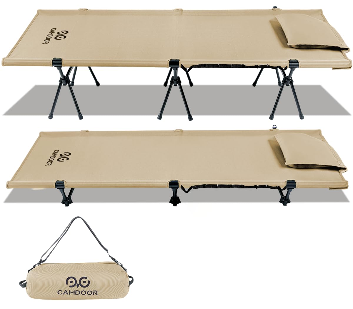 CAMDOOR 2Way コット 高密度1000Dオックスフォード&枕カバー付き CAMDOOR 2Way コット 高密度1000Dオックスフォード&枕カバー付き