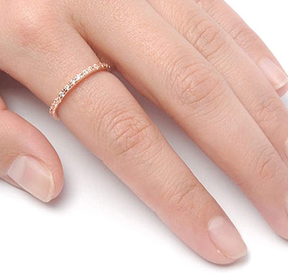 CHOOSE YOUR COLOR Sterling Silver Eternity Ring