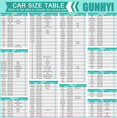 GUNHYI 6 Layers Sedan Car Cover Waterproof All Weather, 100% Waterproof Outdoor Car Covers Full Exterior Covers for Automobiles Sedan Hatch SUV Rain Sun UV Dust Protection. Size A4 (See Size Chart) - Image 5
