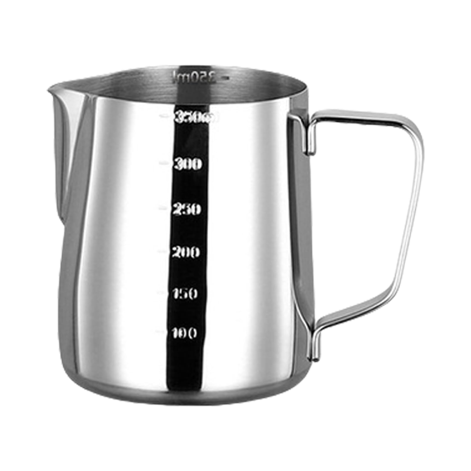 MALSSE Capacity Metal Milk Frother Cup Easy Cleaning Milk Cup 304Stainless Steel Texture Perfect for Professional People Frothing Pitcher