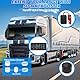 KAOLALI Reifendruckkontrollsystem für Anhänger, RV-Reifendruckkontrollsystem mit 10 Sensoren, 6 Alarmmodi, 7-Zoll-Farbdisplay, mit Signalverstärker TPMS für Wohnmobile, Anhänger, LKW (0-188PSI)
