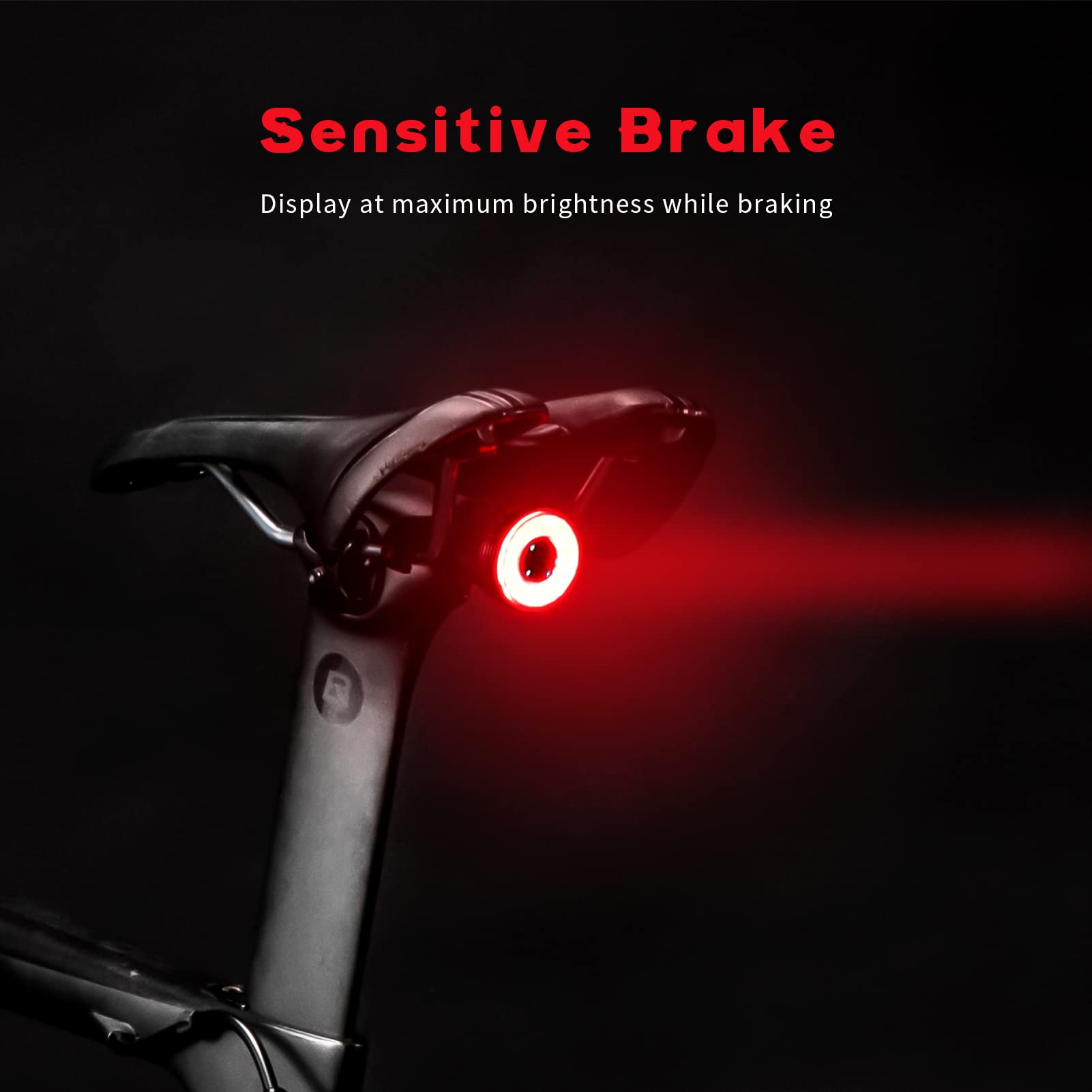 Luce Bici ROCKBROS LED, Set Fanalini Anteriore E Posteriore Mtb Ricaricabile Usb - Foto 11