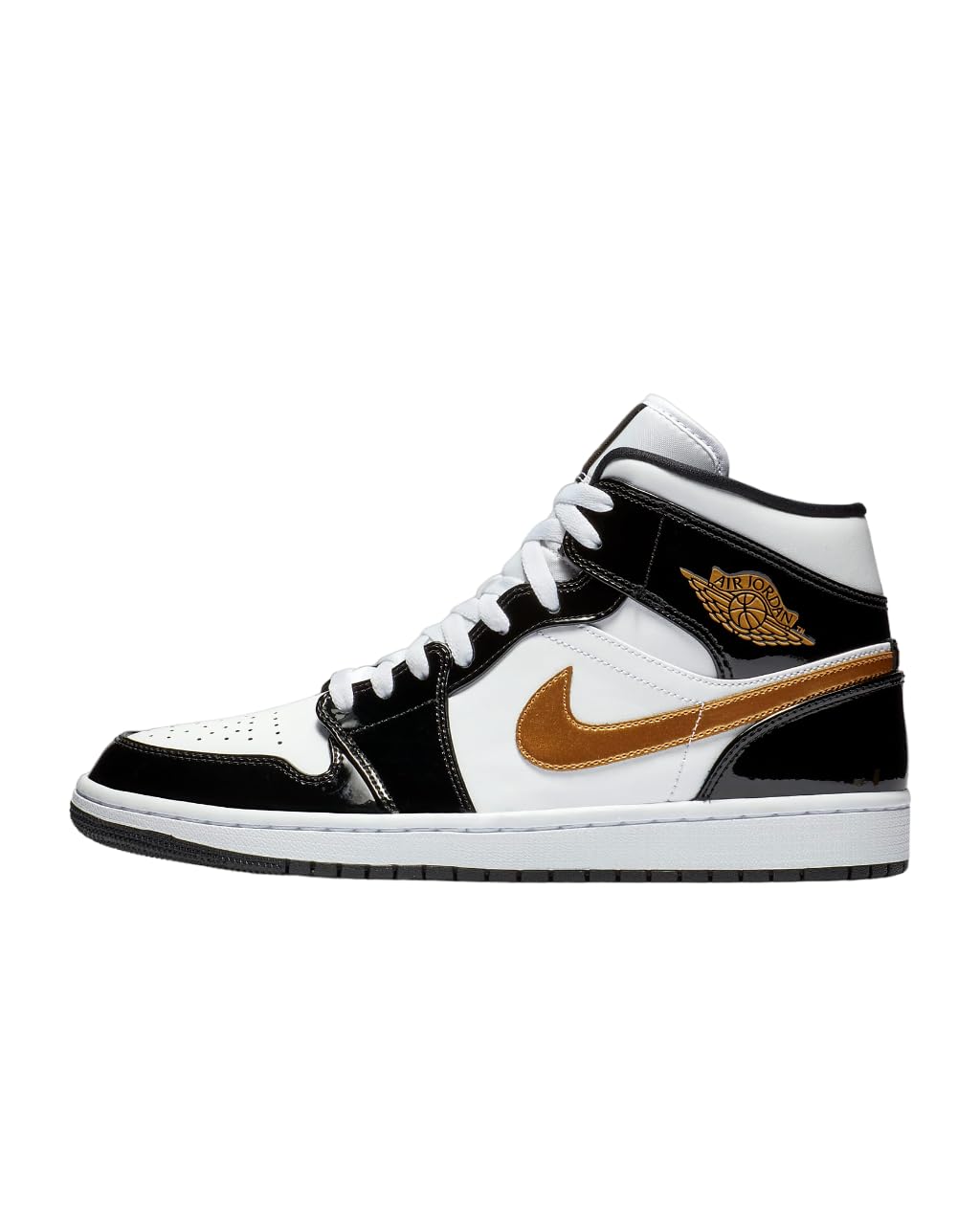 Jordan AIR 1 Mid SE 'Patent Metallic Gold' US 7