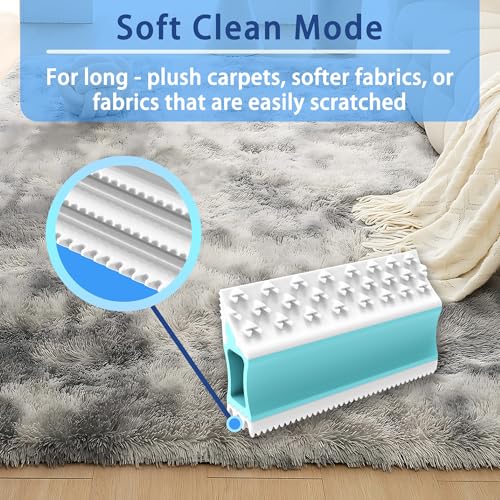 Image of 4IN1 Pet Hair Remover, Dog /Cat Fur Removal Tool - Design to Uproot and Clean Embedded Pets Hair in Carpet, Couchs, Cat Trees, Portable Fur Cleaning for Car Interior During Travel with Your pet, Pro