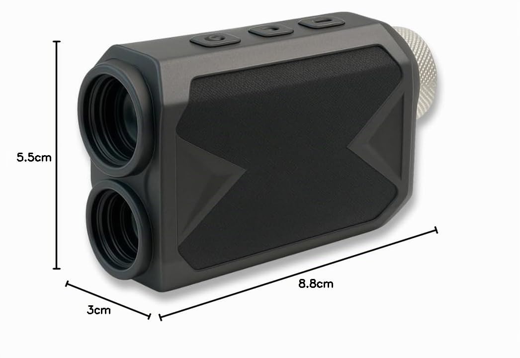 Golflaser Birdie Tour - RocketGolf - Premium Golf-Entfernungsmesser - Golf Rangefinder - kompakt, magnetisch, wiederaufladbarer Akku, FlagFinder, LED
