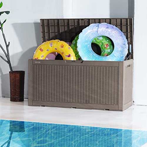 Vevor DECK BOX 100 GAL 2 Box, 100 Gallon Outdoor Storage Box, 48.0 Inch X 21.5 Inch X 24.5", Waterproof Pp Deckbox thumb #7