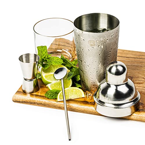 10-delige Cocktailshaker Set met Cocktailboek, Barstamper, Jigger, Barlepel, Kurkentrekker, Zeef, Tang en 2… - Image 7