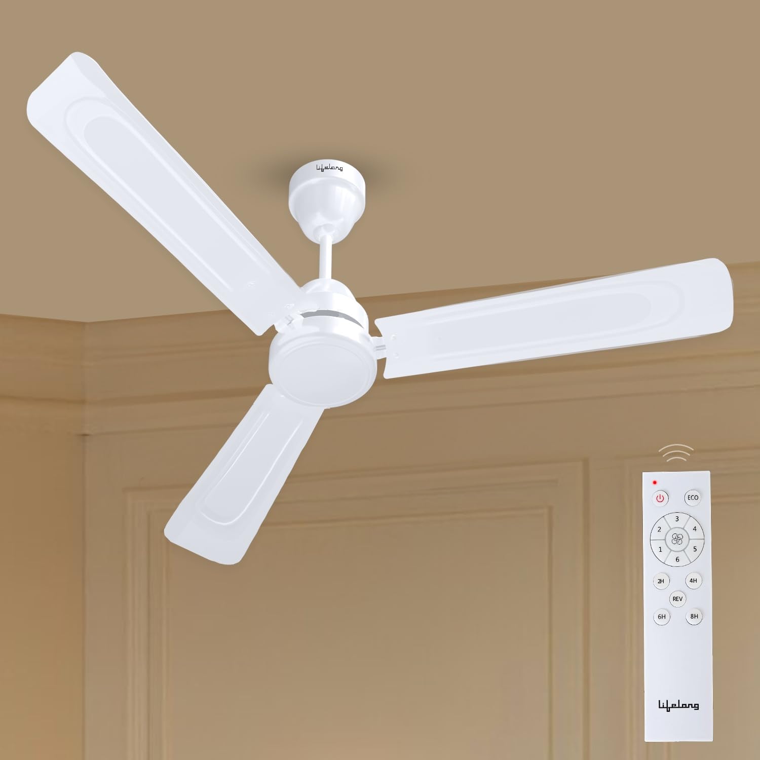 Lifelong 1200Mm Bldc Ceiling Fan For Home (48Inch)-35-Watt Smart Fan With 350 Rpm High Speed-Up To 60% Energy Saving 5-Star Rated Noiseless Fan-Remote Control Fans For Home Ceiling (Llcfbl903),Yellow (B0C77LTSVK) Amazon Price History, Amazon Price Tracker