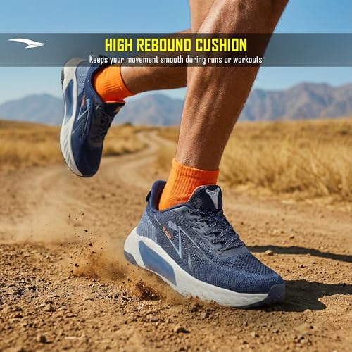Image of ASIAN Powerplay-37 Men's Running Shoes | Ultra Soft Cushion Midsole, Breathable Knit Upper, Lightweight Design, Durable TPR Grip Outsole & Comfort for Running, Gym & Daily Use