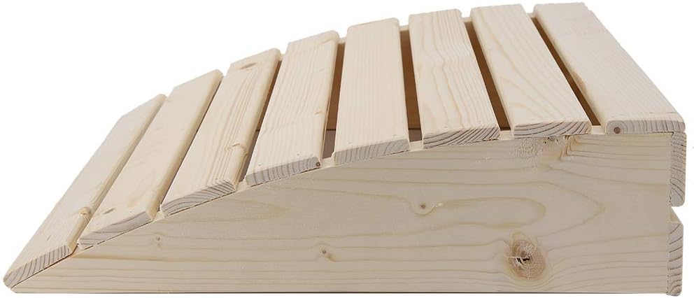 Keenso Comfortable Wooden Sauna Headrest Pillow and Accessory for Enhanced Sauna Relaxation for Men and Women