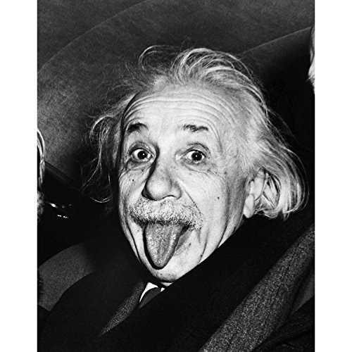Poster Albert Einstein tire la langue affiche originale 91x116cm pour inspirer la créativité