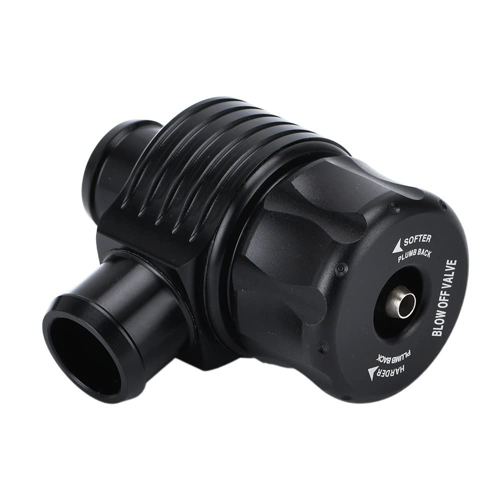 VáLvulas De Escape Negro Auto Racing Aluminio Universal BOV 25mm 1.8T Válvula de soplado Turbo Wastegate Bov con Adpater