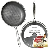 【ミシュラン掲載店オーナー監修】 ステンレス フライパン 26cm 焦げ付きにくいハイブリッド加工 金属ヘラOK 食品衛生法クリア IH・ガス火対応 青池隆明 AosTavola