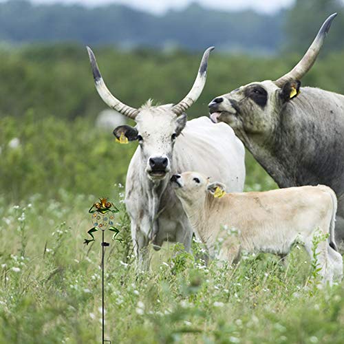 DOITOOL Jardim Jogo de Luz Solar Ao Ar Livre Brilhante Sinal de Sapos Sapos Estacas Do Jardim Paisag