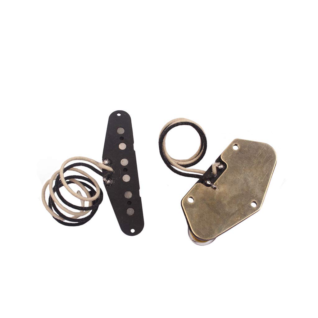 Alnicov 6 Corde Antichità Pickup Set Collo & Ponte Per TeLe Chitarra Elettrica Accessori