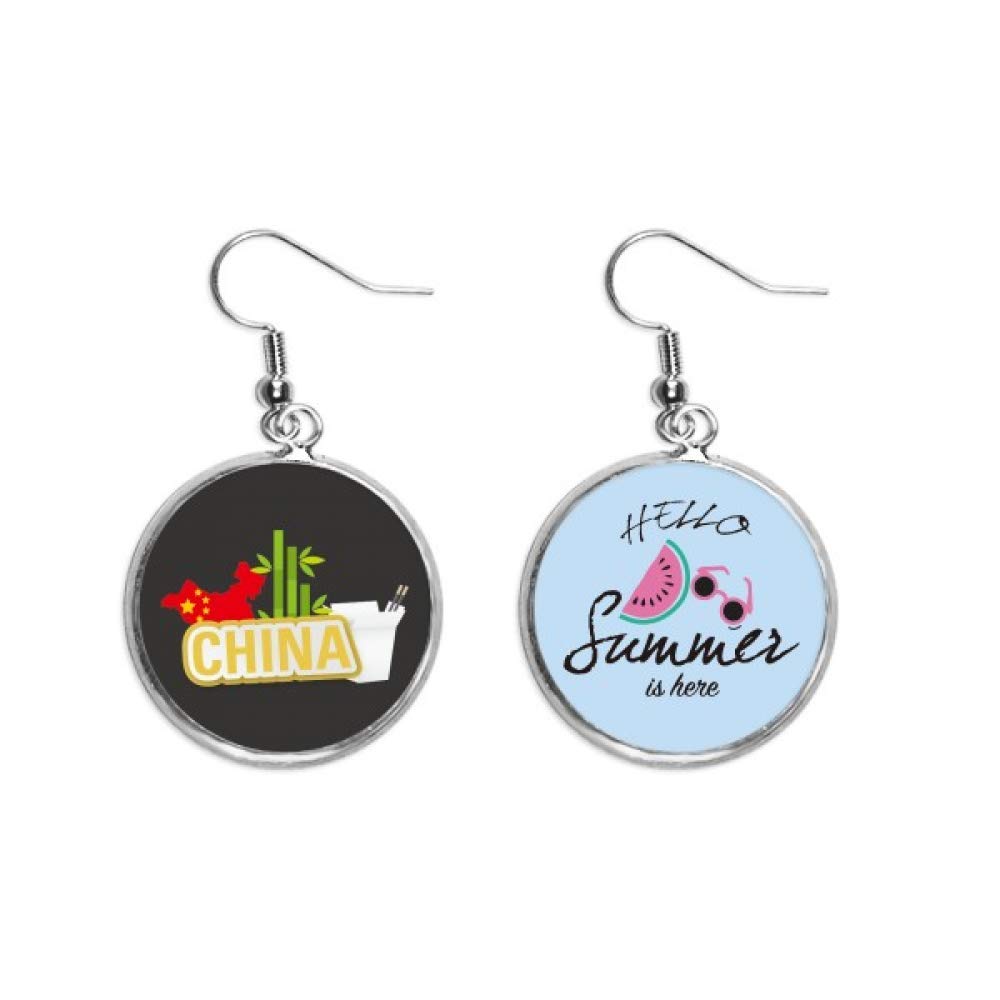 Pendientes de sandía amarillos de bambú para tus looks de verano 5